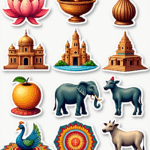 Regional Art & Symbols - Sticker Sheet v21